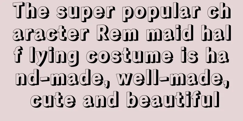 The super popular character Rem maid half lying costume is hand-made, well-made, cute and beautiful