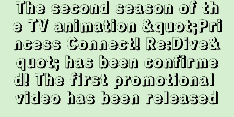 The second season of the TV animation "Princess Connect! Re:Dive" has been confirmed! The first promotional video has been released