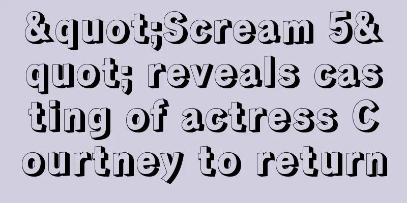 "Scream 5" reveals casting of actress Courtney to return