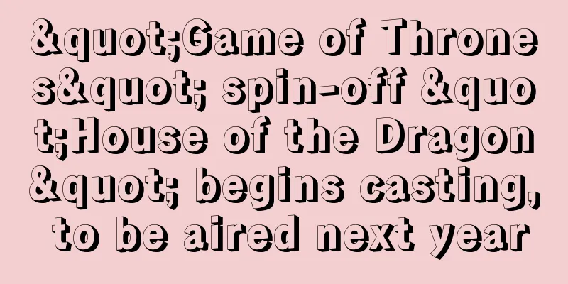 "Game of Thrones" spin-off "House of the Dragon" begins casting, to be aired next year
