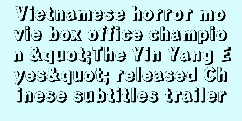 Vietnamese horror movie box office champion "The Yin Yang Eyes" released Chinese subtitles trailer