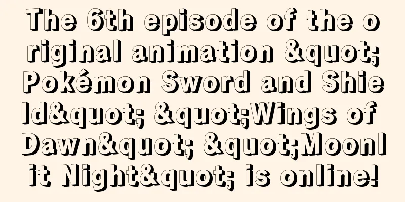 The 6th episode of the original animation "Pokémon Sword and Shield" "Wings of Dawn" "Moonlit Night" is online!