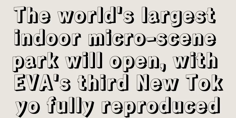 The world's largest indoor micro-scene park will open, with EVA's third New Tokyo fully reproduced