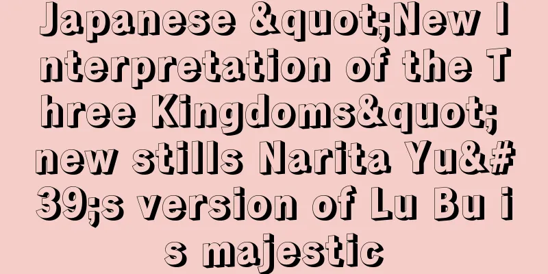 Japanese "New Interpretation of the Three Kingdoms" new stills Narita Yu's version of Lu Bu is majestic