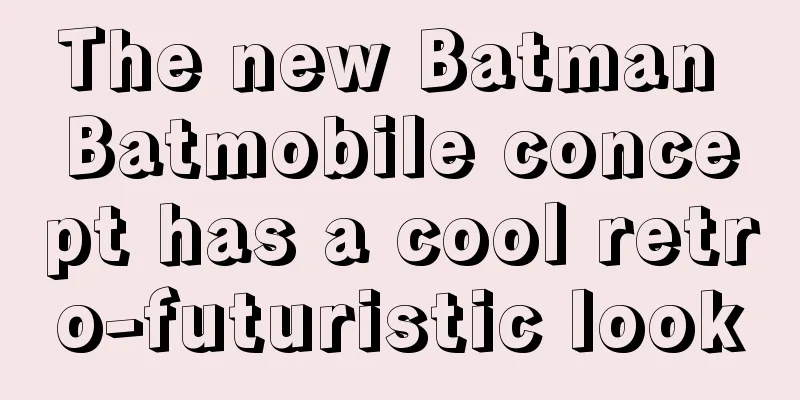 The new Batman Batmobile concept has a cool retro-futuristic look