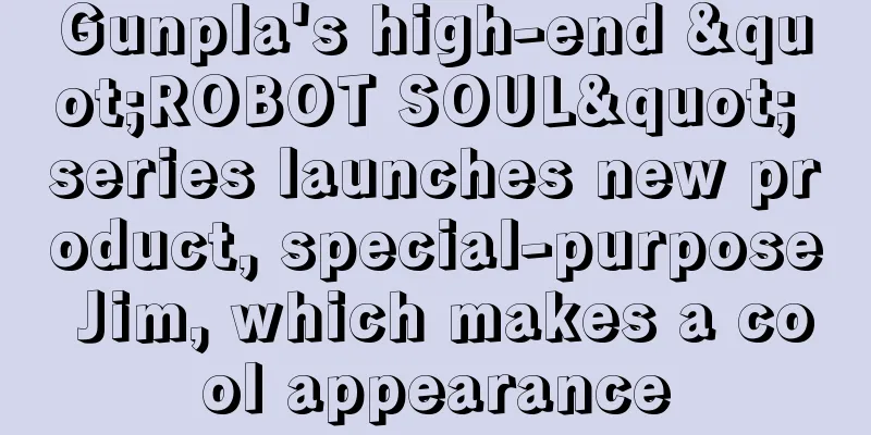 Gunpla's high-end "ROBOT SOUL" series launches new product, special-purpose Jim, which makes a cool appearance