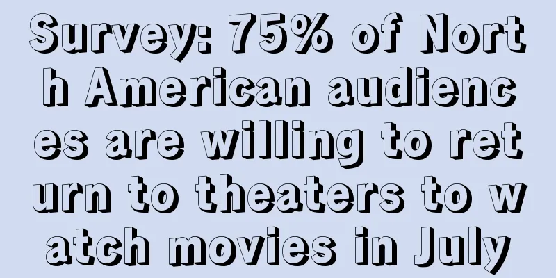 Survey: 75% of North American audiences are willing to return to theaters to watch movies in July