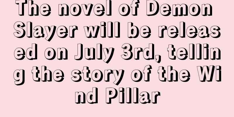 The novel of Demon Slayer will be released on July 3rd, telling the story of the Wind Pillar