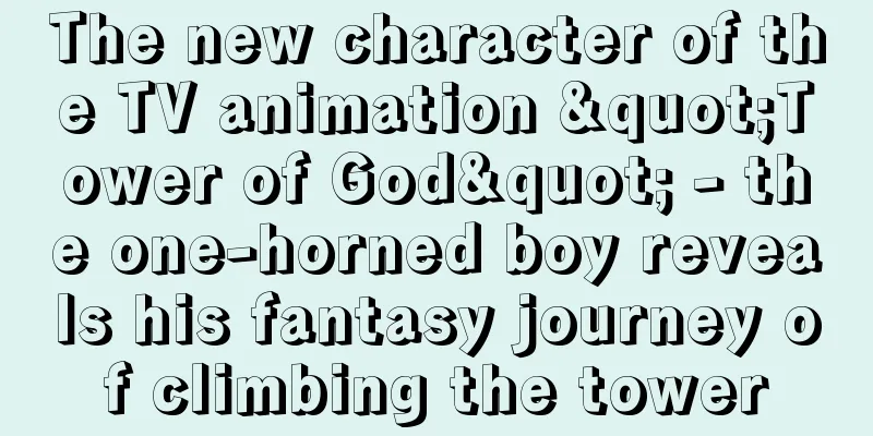 The new character of the TV animation "Tower of God" - the one-horned boy reveals his fantasy journey of climbing the tower