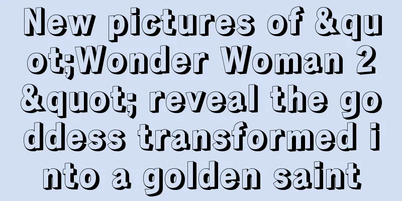 New pictures of "Wonder Woman 2" reveal the goddess transformed into a golden saint