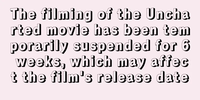 The filming of the Uncharted movie has been temporarily suspended for 6 weeks, which may affect the film's release date