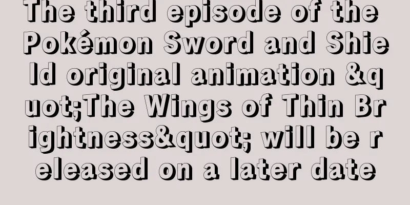 The third episode of the Pokémon Sword and Shield original animation "The Wings of Thin Brightness" will be released on a later date