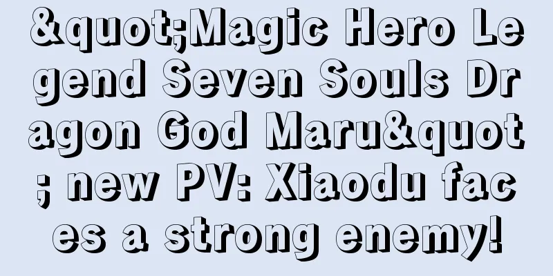 "Magic Hero Legend Seven Souls Dragon God Maru" new PV: Xiaodu faces a strong enemy!