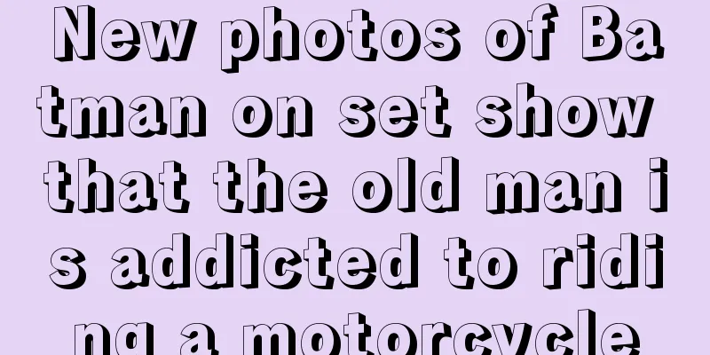 New photos of Batman on set show that the old man is addicted to riding a motorcycle