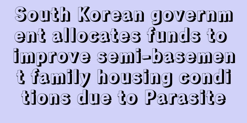 South Korean government allocates funds to improve semi-basement family housing conditions due to Parasite