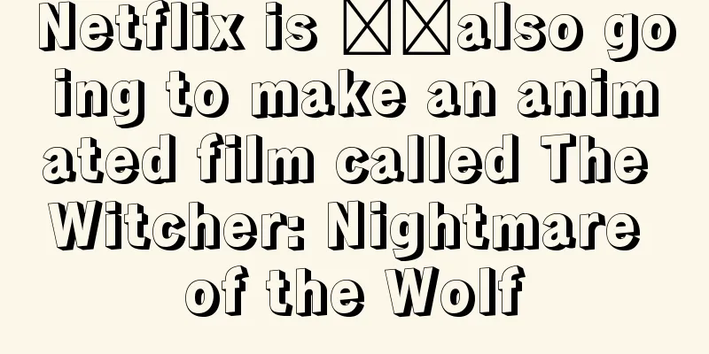 Netflix is ​​also going to make an animated film called The Witcher: Nightmare of the Wolf