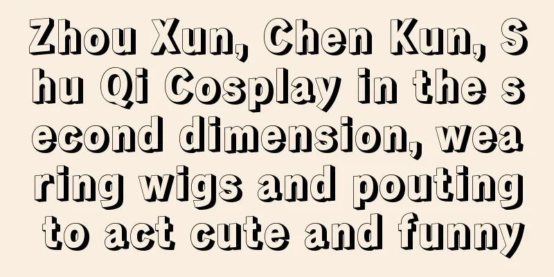 Zhou Xun, Chen Kun, Shu Qi Cosplay in the second dimension, wearing wigs and pouting to act cute and funny