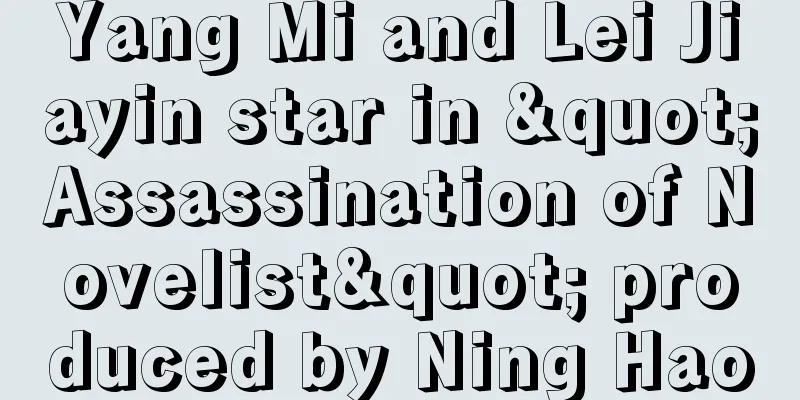 Yang Mi and Lei Jiayin star in "Assassination of Novelist" produced by Ning Hao