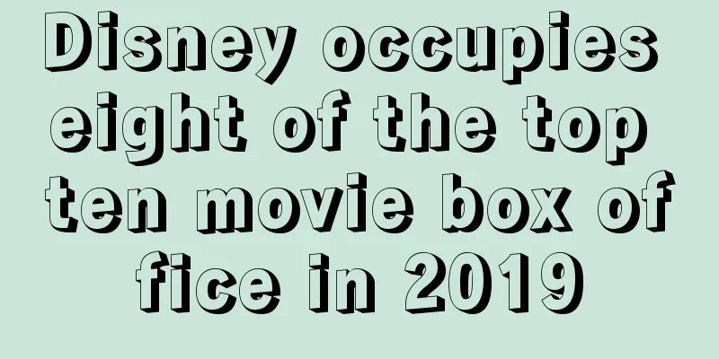 Disney occupies eight of the top ten movie box office in 2019