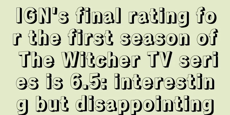 IGN's final rating for the first season of The Witcher TV series is 6.5: interesting but disappointing