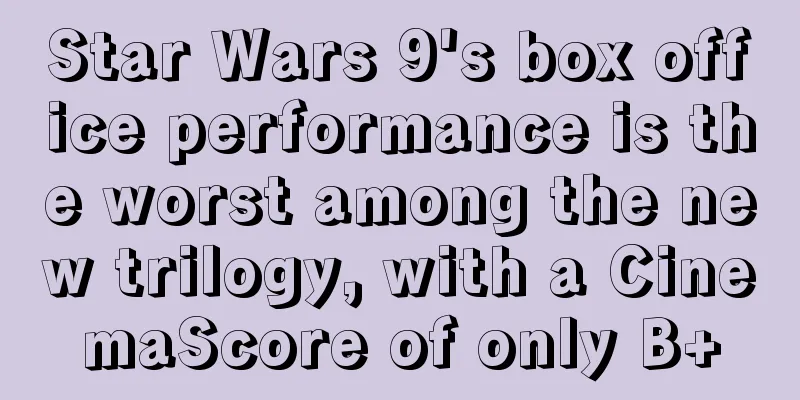 Star Wars 9's box office performance is the worst among the new trilogy, with a CinemaScore of only B+