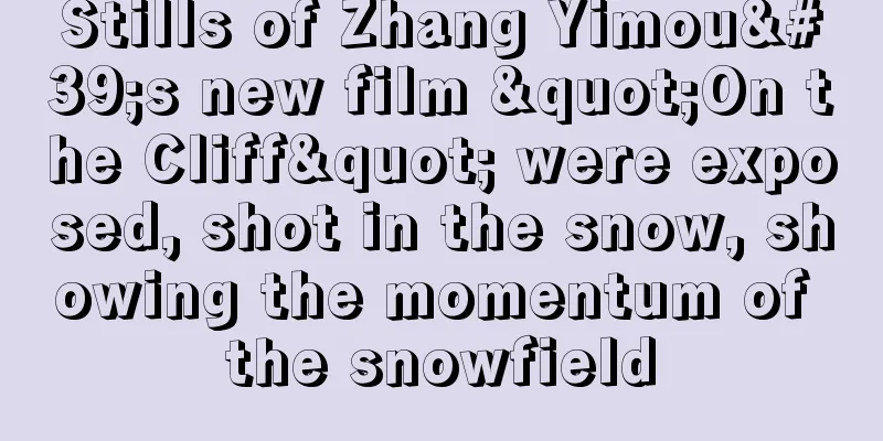 Stills of Zhang Yimou's new film "On the Cliff" were exposed, shot in the snow, showing the momentum of the snowfield