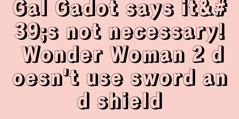 Gal Gadot says it's not necessary! Wonder Woman 2 doesn't use sword and shield
