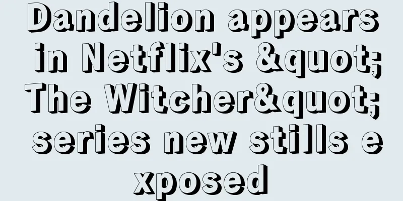 Dandelion appears in Netflix's "The Witcher" series new stills exposed