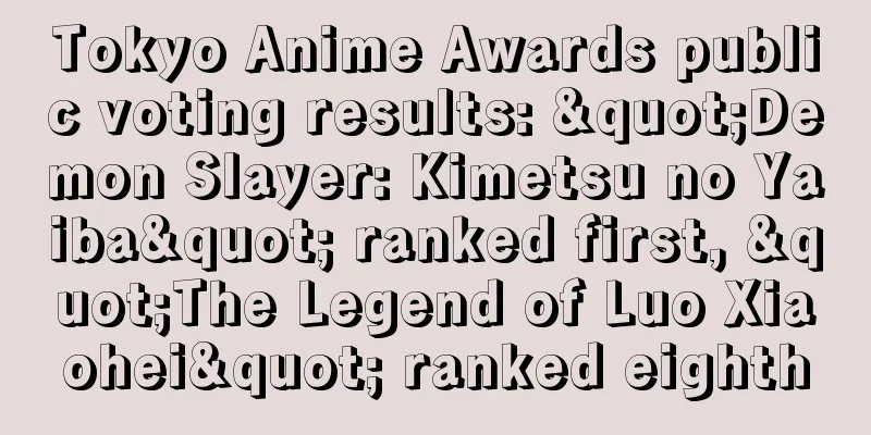 Tokyo Anime Awards public voting results: "Demon Slayer: Kimetsu no Yaiba" ranked first, "The Legend of Luo Xiaohei" ranked eighth