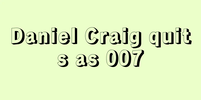 Daniel Craig quits as 007