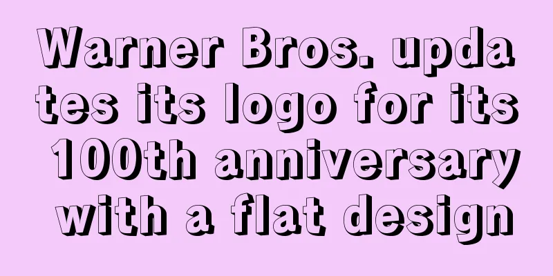 Warner Bros. updates its logo for its 100th anniversary with a flat design