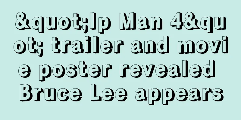 "Ip Man 4" trailer and movie poster revealed Bruce Lee appears