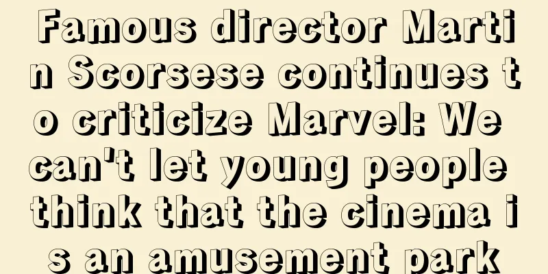 Famous director Martin Scorsese continues to criticize Marvel: We can't let young people think that the cinema is an amusement park