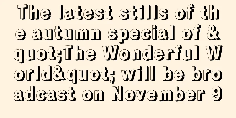 The latest stills of the autumn special of "The Wonderful World" will be broadcast on November 9