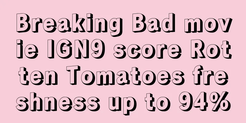 Breaking Bad movie IGN9 score Rotten Tomatoes freshness up to 94%