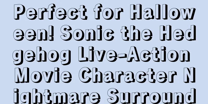 Perfect for Halloween! Sonic the Hedgehog Live-Action Movie Character Nightmare Surround