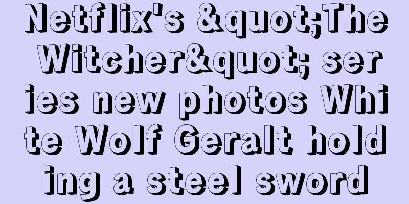 Netflix's "The Witcher" series new photos White Wolf Geralt holding a steel sword