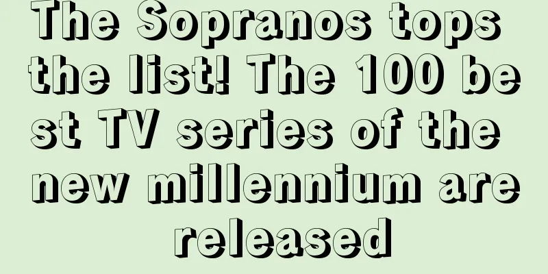 The Sopranos tops the list! The 100 best TV series of the new millennium are released