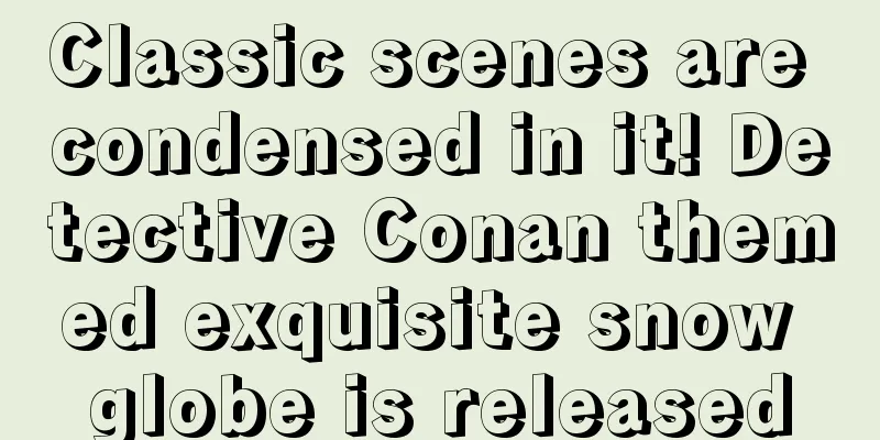 Classic scenes are condensed in it! Detective Conan themed exquisite snow globe is released