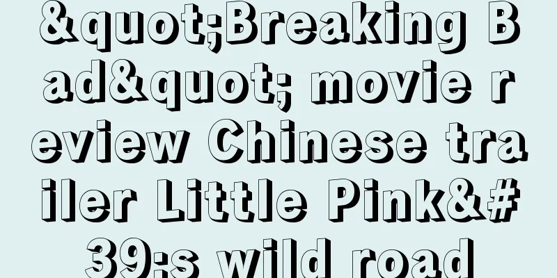 "Breaking Bad" movie review Chinese trailer Little Pink's wild road