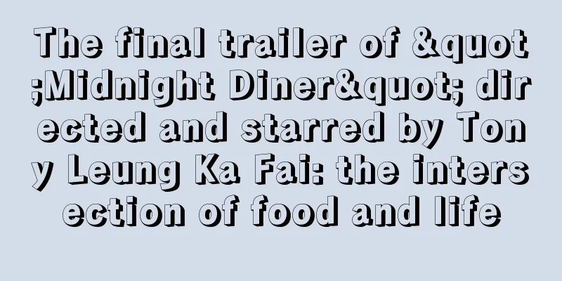 The final trailer of "Midnight Diner" directed and starred by Tony Leung Ka Fai: the intersection of food and life