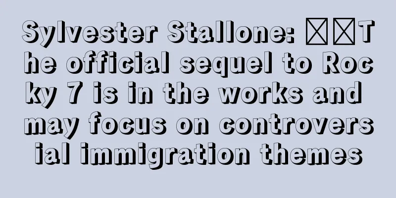 Sylvester Stallone: ​​The official sequel to Rocky 7 is in the works and may focus on controversial immigration themes