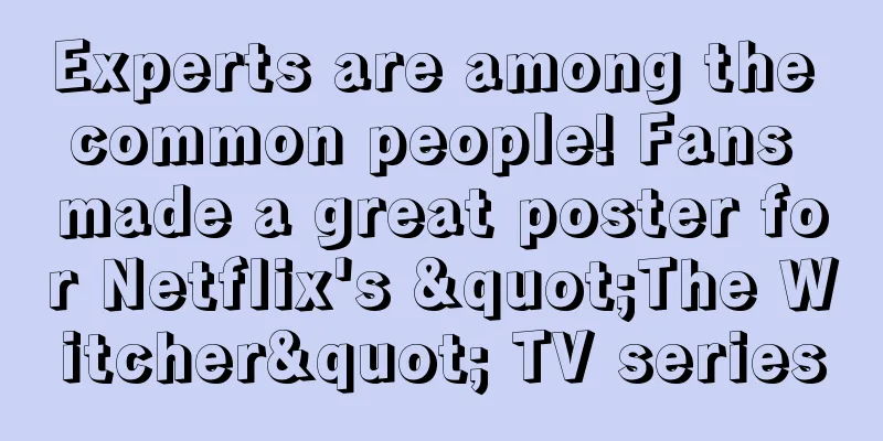 Experts are among the common people! Fans made a great poster for Netflix's "The Witcher" TV series