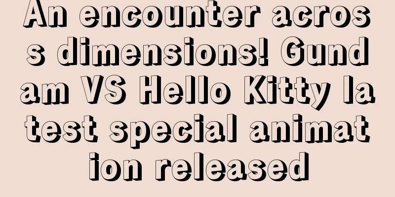 An encounter across dimensions! Gundam VS Hello Kitty latest special animation released