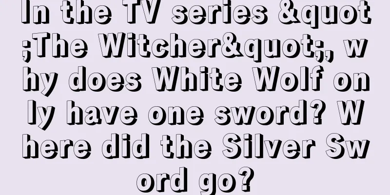 In the TV series "The Witcher", why does White Wolf only have one sword? Where did the Silver Sword go?