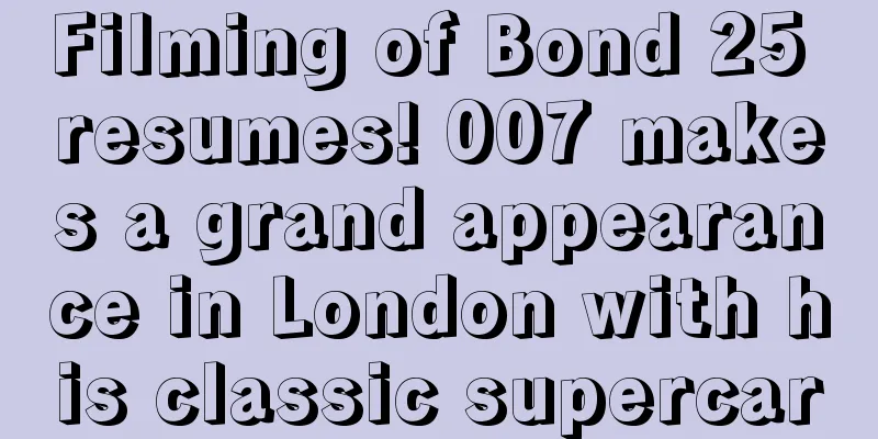 Filming of Bond 25 resumes! 007 makes a grand appearance in London with his classic supercar