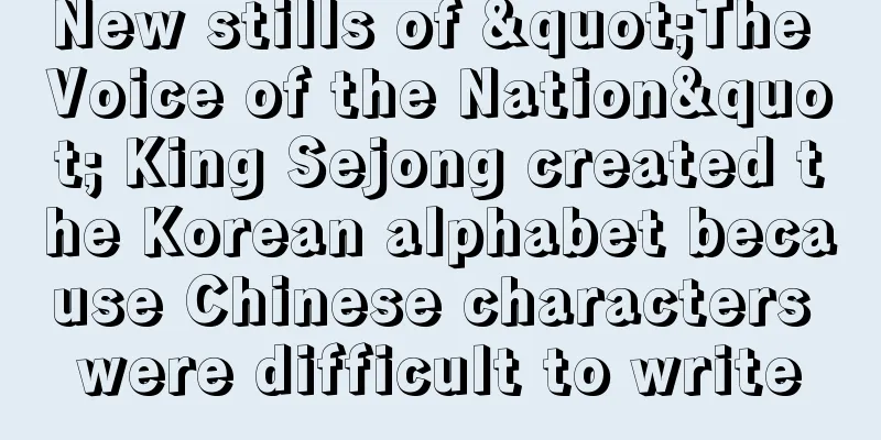 New stills of "The Voice of the Nation" King Sejong created the Korean alphabet because Chinese characters were difficult to write