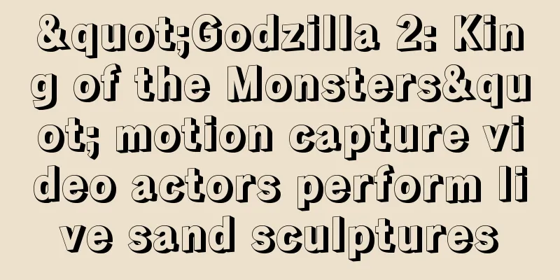 "Godzilla 2: King of the Monsters" motion capture video actors perform live sand sculptures