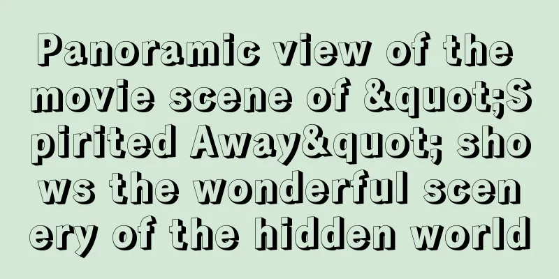 Panoramic view of the movie scene of "Spirited Away" shows the wonderful scenery of the hidden world