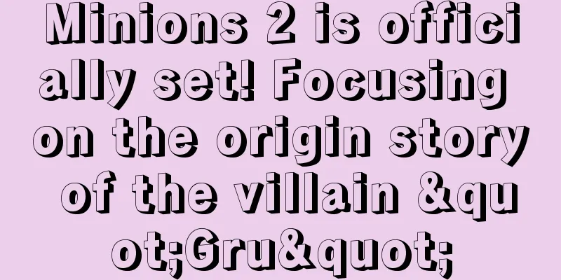 Minions 2 is officially set! Focusing on the origin story of the villain "Gru"
